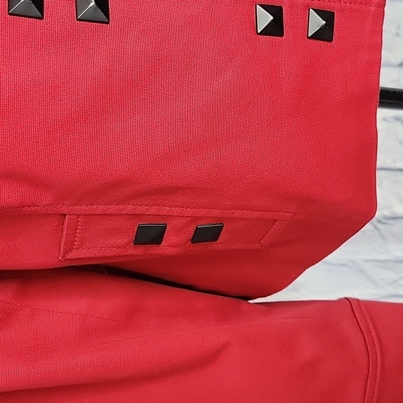 KASPER SPORTSWEAR Red and Black Zip Up Suit Jacket 10 Petite - Picture 3 of 6